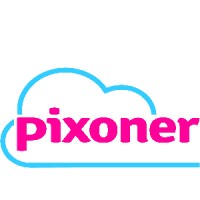 Pixoner logo, Pixoner contact details