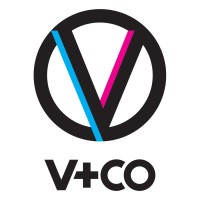 V+CO logo, V+CO contact details