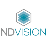 NDVision logo, NDVision contact details