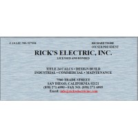 Rick's Electric Inc. logo, Rick's Electric Inc. contact details