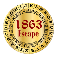 1863 Escape Room logo, 1863 Escape Room contact details