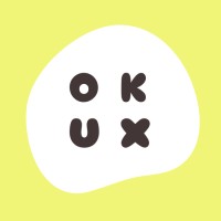 OK UX logo, OK UX contact details