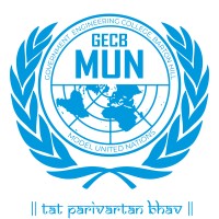 GECB M.U.N Society logo, GECB M.U.N Society contact details