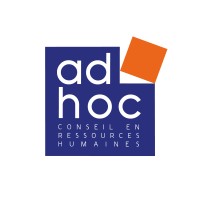 ADHOC logo, ADHOC contact details