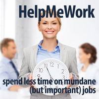 HelpMeWork logo, HelpMeWork contact details