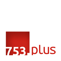 753.plus logo, 753.plus contact details