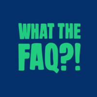 What the FAQ?! logo, What the FAQ?! contact details