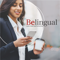 BeLingual logo, BeLingual contact details