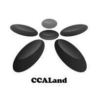 CCALand logo, CCALand contact details