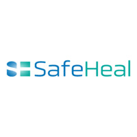 SafeHeal logo, SafeHeal contact details