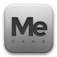 MeCard logo, MeCard contact details