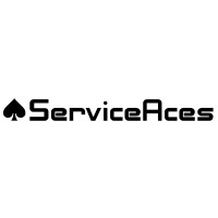 ServiceAces logo, ServiceAces contact details