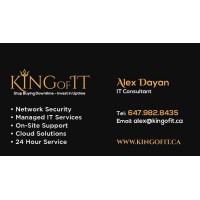 King of IT logo, King of IT contact details