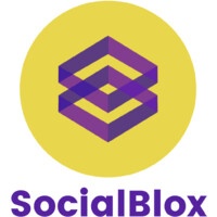 SocialBlox logo, SocialBlox contact details