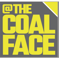 @The Coalface logo, @The Coalface contact details