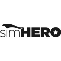 simHERO logo, simHERO contact details