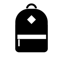 backpack. logo, backpack. contact details