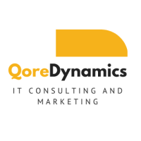 QoreDynamics logo, QoreDynamics contact details