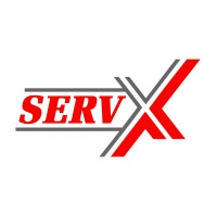 Service X logo, Service X contact details