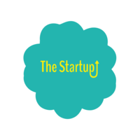 The Startup logo, The Startup contact details