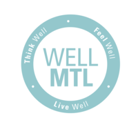 WellMTL logo, WellMTL contact details