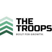 The Troops logo, The Troops contact details