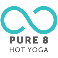 PURE 8 Hot Yoga logo, PURE 8 Hot Yoga contact details