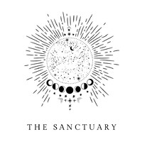 The Sanctuary logo, The Sanctuary contact details