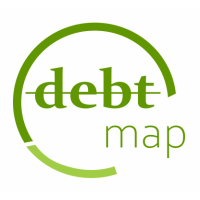 DebtMap logo, DebtMap contact details