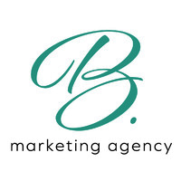 B. Marketing Agency logo, B. Marketing Agency contact details