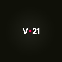 V21 logo, V21 contact details