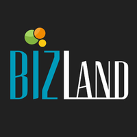 BizLand logo, BizLand contact details