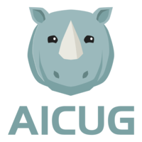 AICUG logo, AICUG contact details