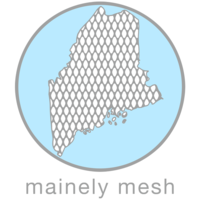 Mainely Mesh logo, Mainely Mesh contact details