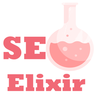 SEO Elixir logo, SEO Elixir contact details