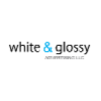 white & glossy Advertising logo, white & glossy Advertising contact details