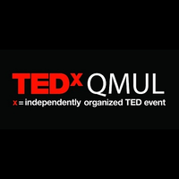 TEDxQMUL logo, TEDxQMUL contact details