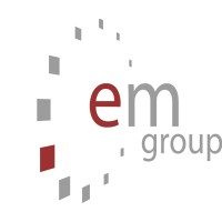 EM GROUP logo, EM GROUP contact details