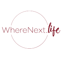 WhereNext.life logo, WhereNext.life contact details