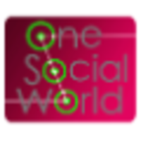 One Social World logo, One Social World contact details