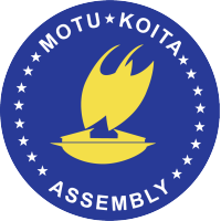 Motu Koita Assembly logo, Motu Koita Assembly contact details