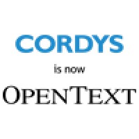 Cordys is now OpenText logo, Cordys is now OpenText contact details