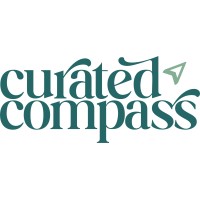 curated compass logo, curated compass contact details