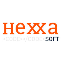 HexxaSoft logo, HexxaSoft contact details