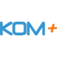 KOM+ logo, KOM+ contact details