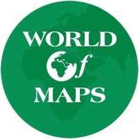 World of Maps logo, World of Maps contact details