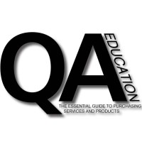 QA Education logo, QA Education contact details