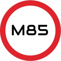 M85 logo, M85 contact details