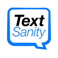 TextSanity logo, TextSanity contact details