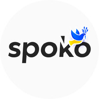 SPOKO.app logo, SPOKO.app contact details